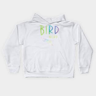 Bird Nerd Feather Gifts Kids Hoodie